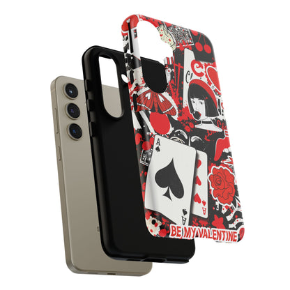Bold Red & Black Ace Card Phone Case