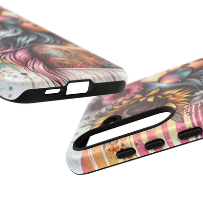 Retro Boho Wanderer – Sunflower Hippie Van Mobile Cover
