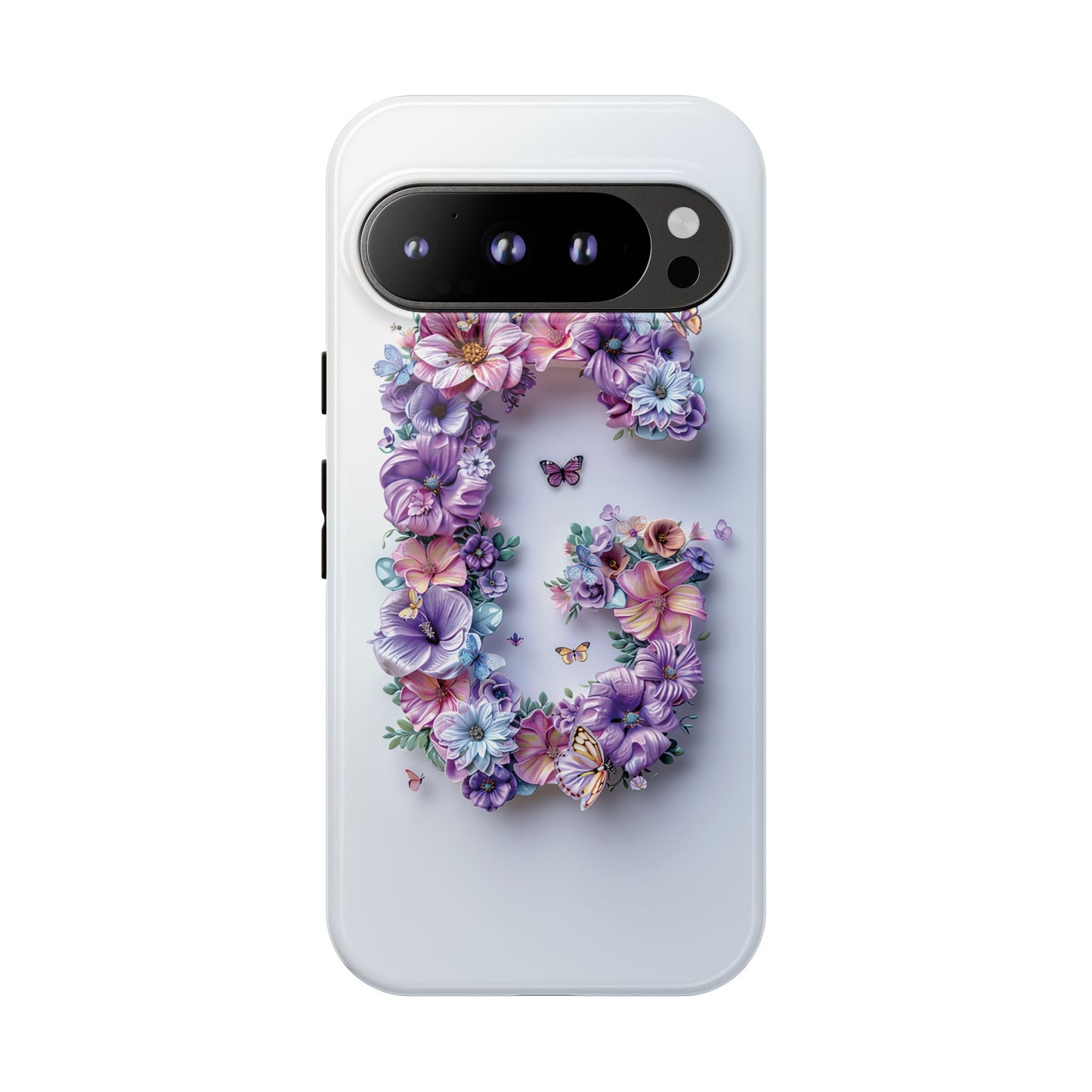 Floral Letter G Phone Case – Personalized Aesthetic Cover for iPhone, Samsung & Google Pixel
