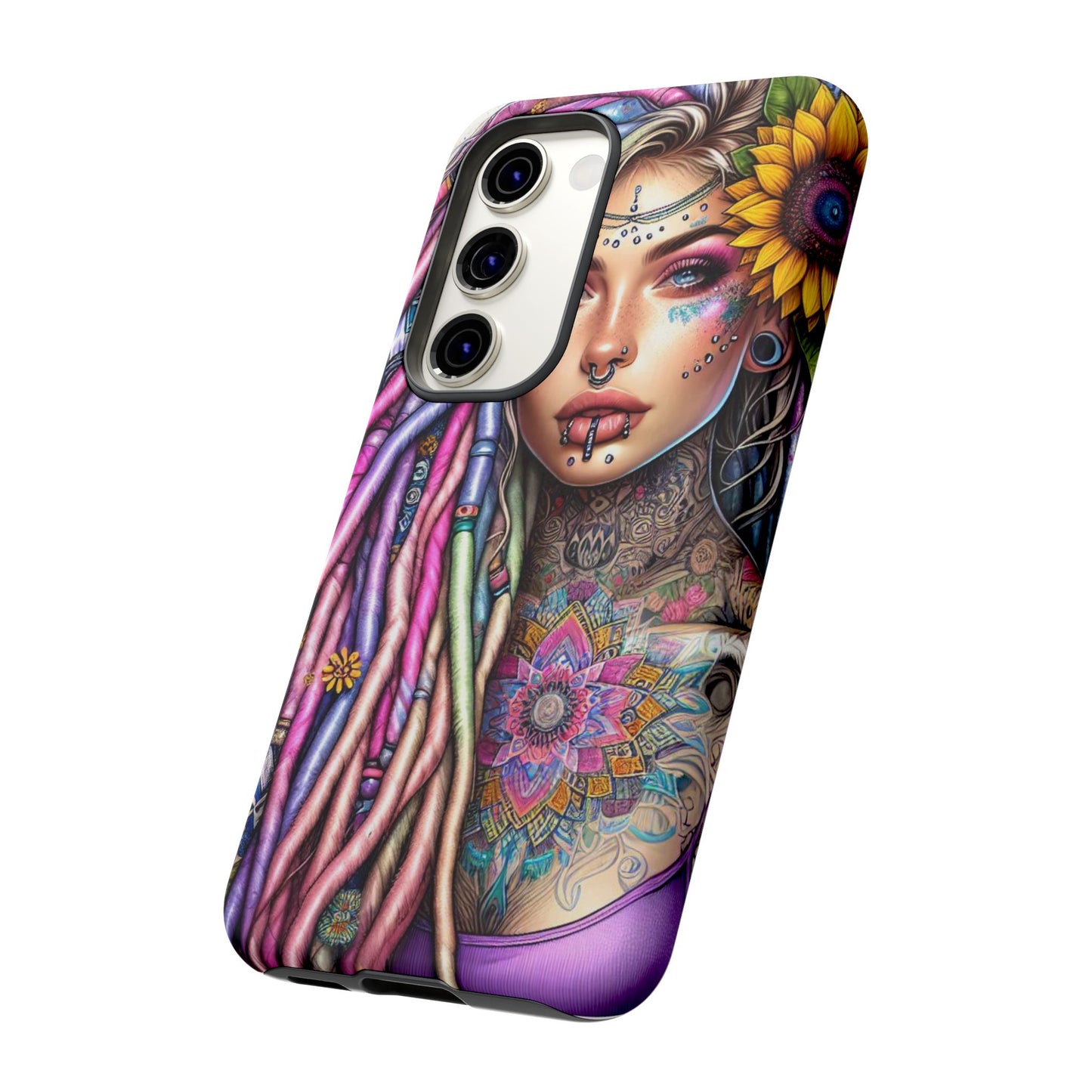 Boho Mandala Goddess – Ethereal Tattoo Art Mobile Cover
