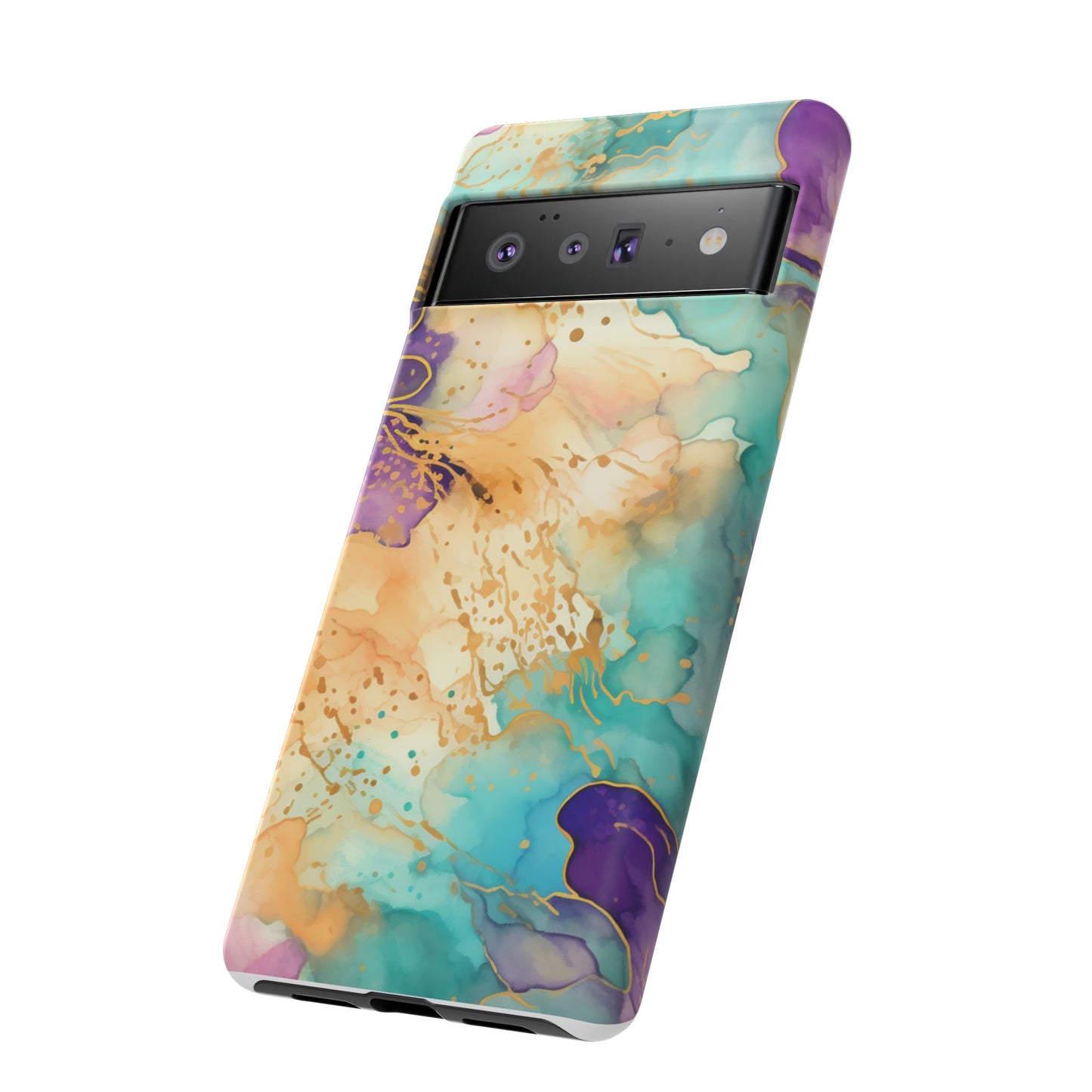 Golden Aura Abstract Watercolor Mobile Case