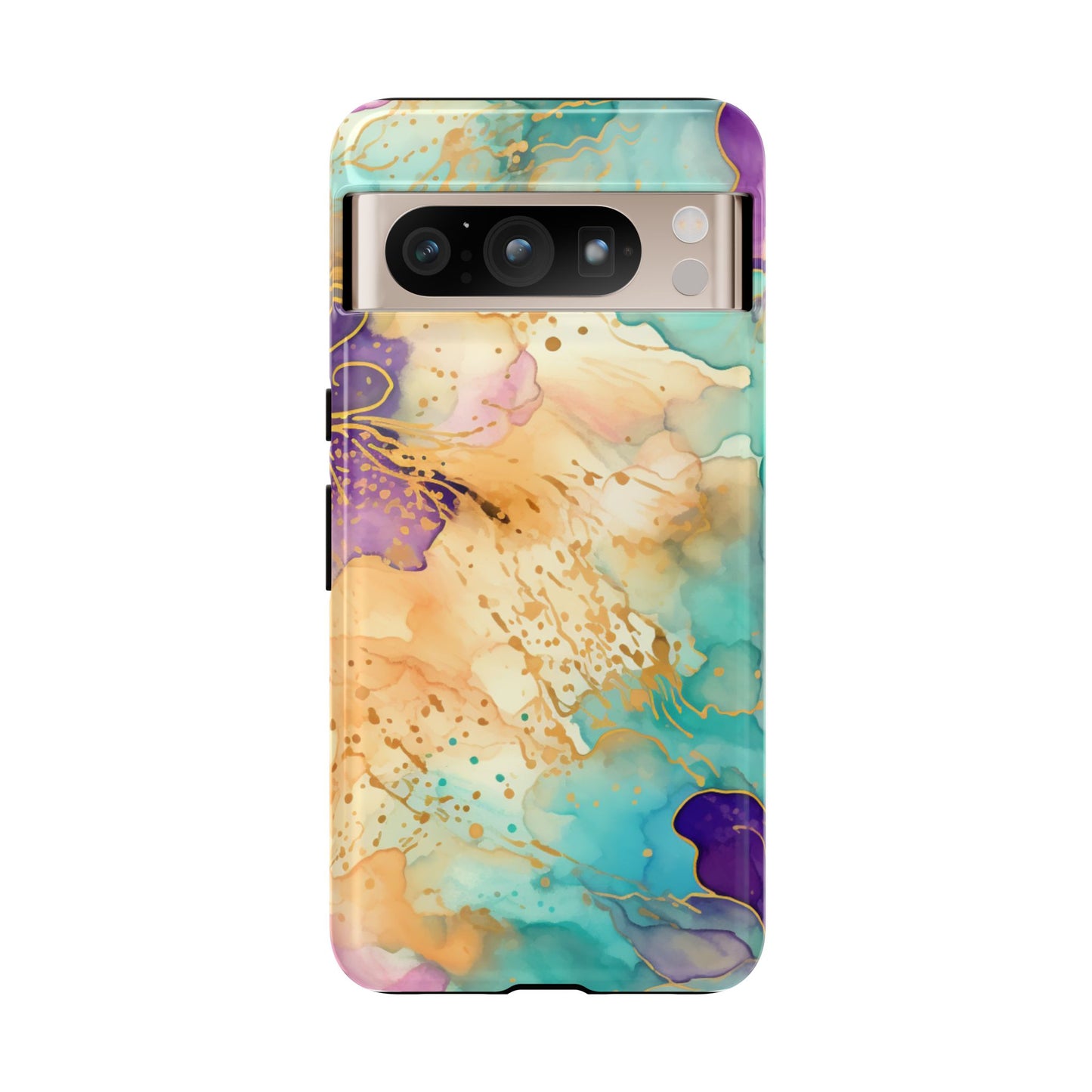 Golden Aura Abstract Watercolor Mobile Case