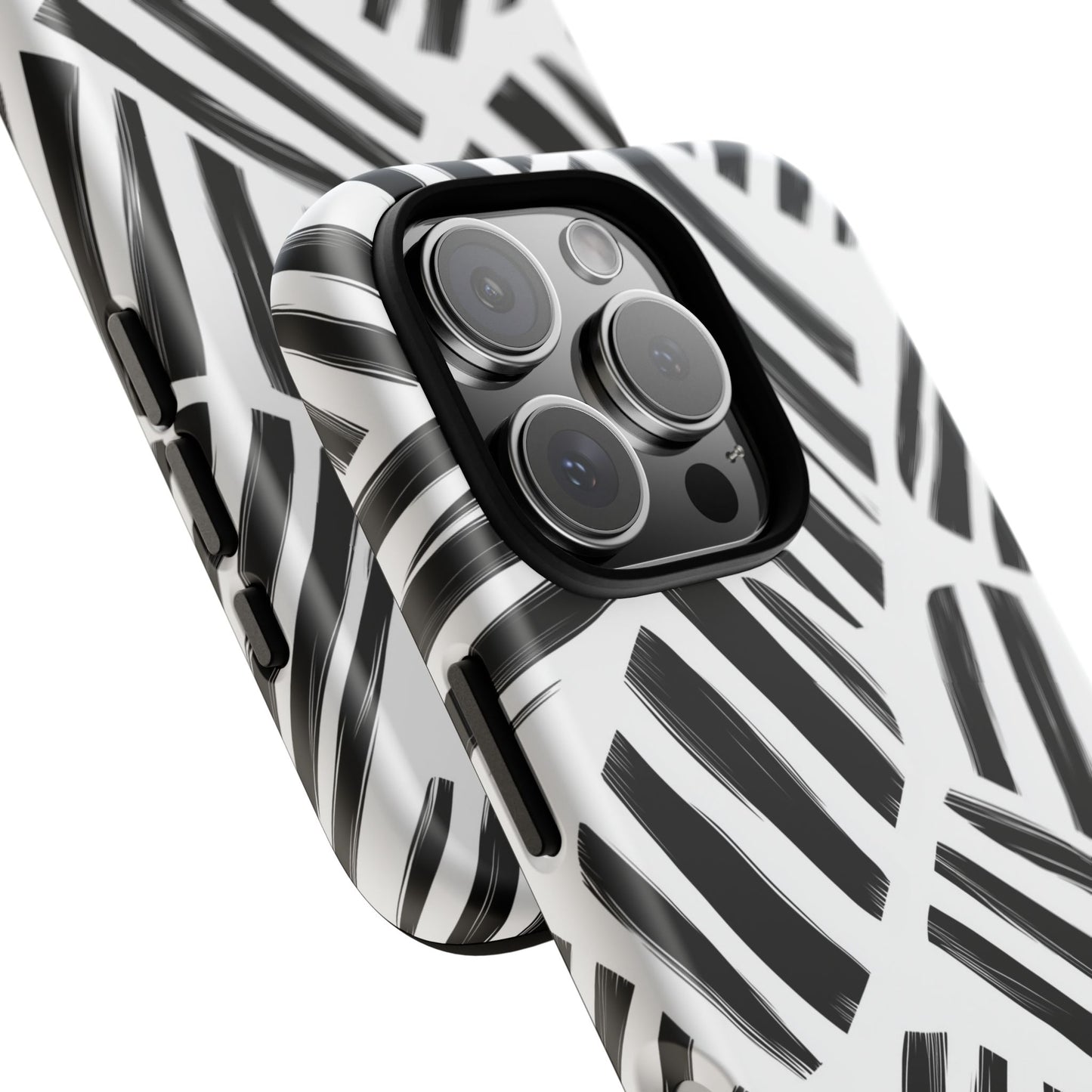 Sleek Noir Striped Phone Case for iPhone, google Pixel & Samsung