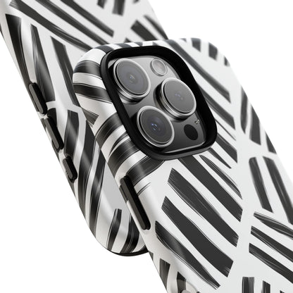 Sleek Noir Striped Phone Case for iPhone, google Pixel & Samsung