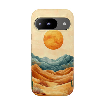 Golden Solstice Desert Boho Phone Case for iPhone, Pixel & Samsung