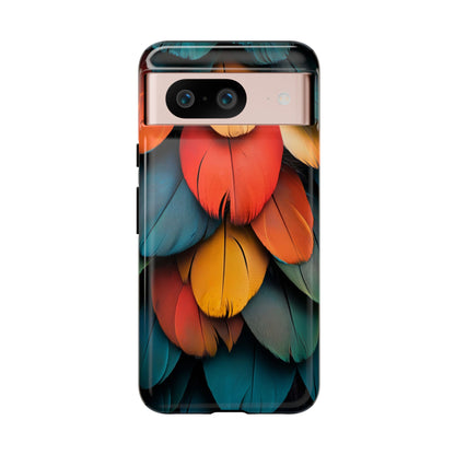 Exotic Macaw Feather Phone Case for iPhone, Samsung & Google Pixel