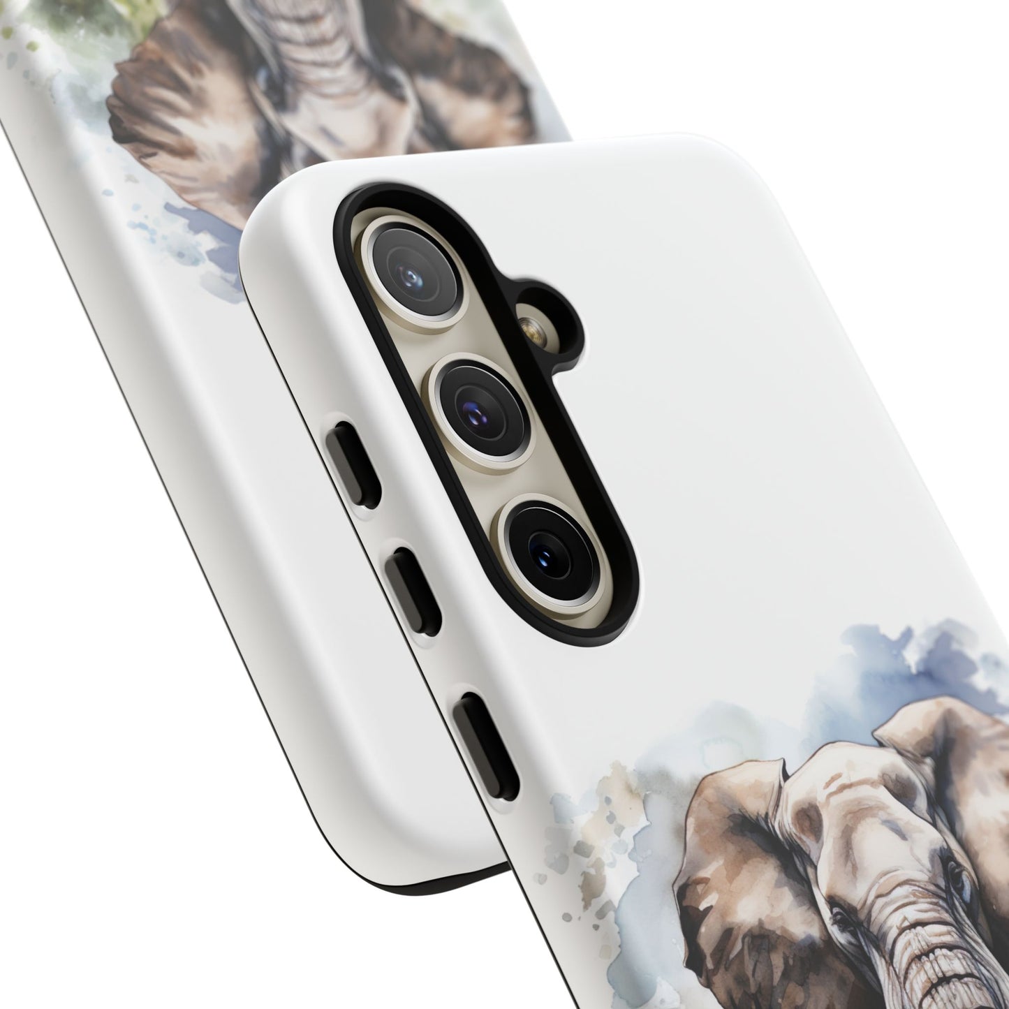 Majestic Watercolor Elephant Mobile Cover – Artistic Wildlife Design