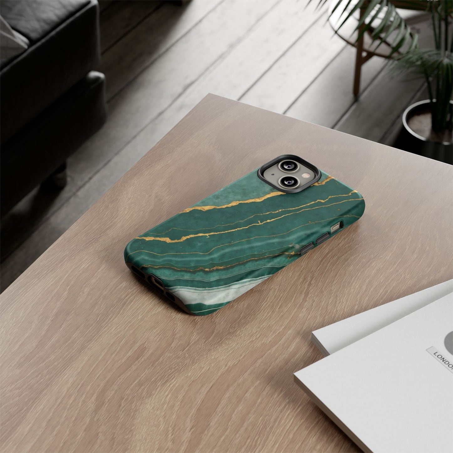 Jade Green Marble Case Design
