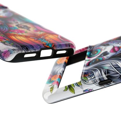 Sugar Skull Goddess – Día de los Muertos Floral Queen Mobile Cover