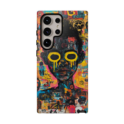 Basquiat Artwork Phone Case – Unique Graffiti Design– iPhone, Samsung & Google Pixel Cover - Artistic Painting Case, Art Lover Gift