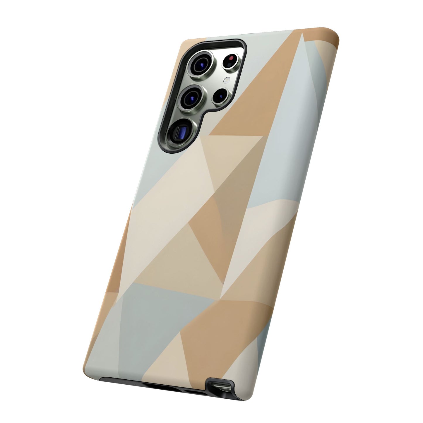 Neutral Geometrical Triangular Abstract Pattern