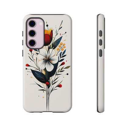 Wild Bloom – Minimal Floral Phone Case for iPhone, Pixel & Samsu