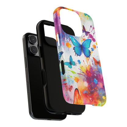 Vibrant Watercolor Butterfly Mobile Case