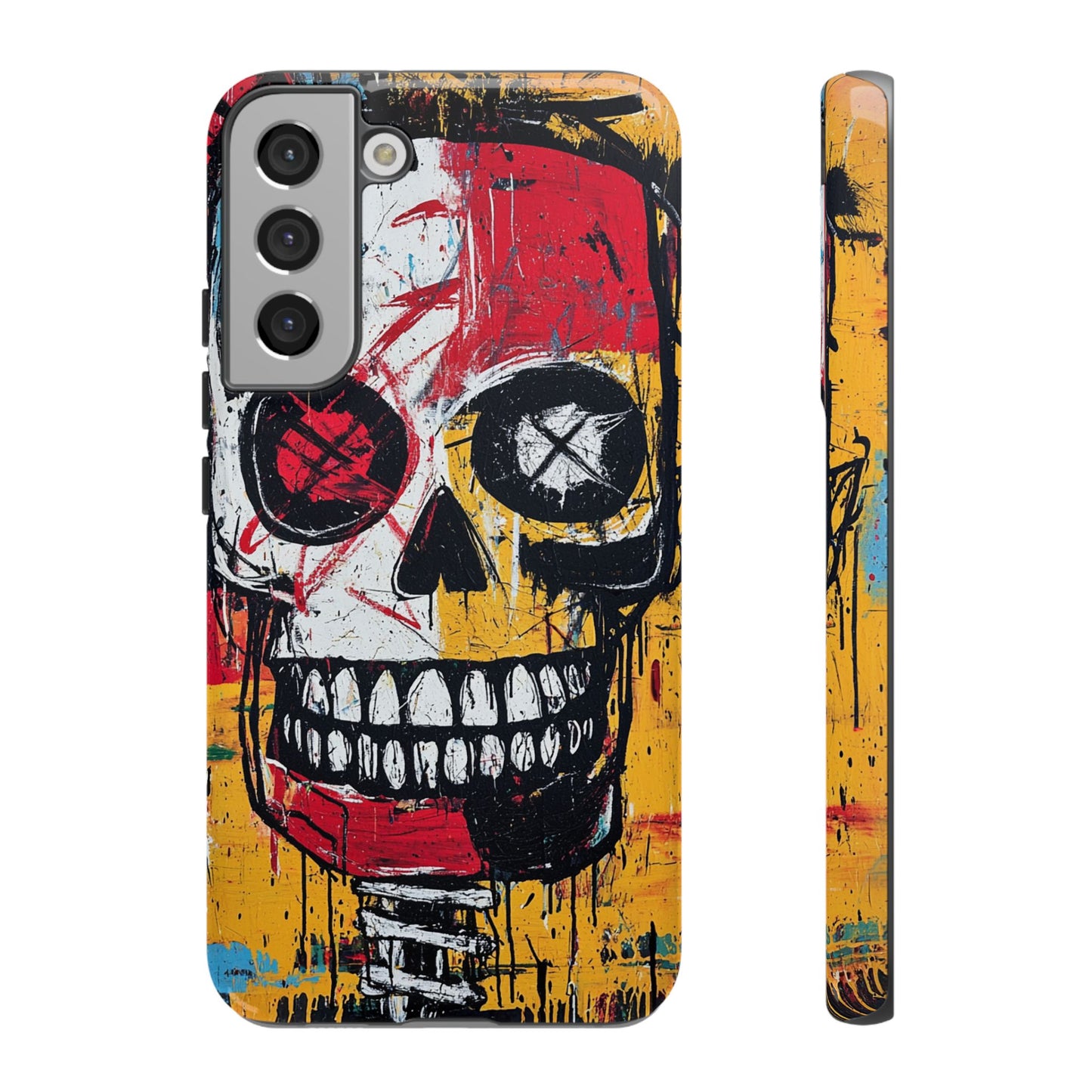 Basquiat Phone Case – Bold Urban Art Design - iPhone, Samsung & Google Pixel Cover - Artistic Painting Case,  Art Lover Gift