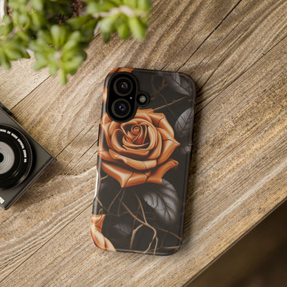 Midnight Gold Rose Mobile Case