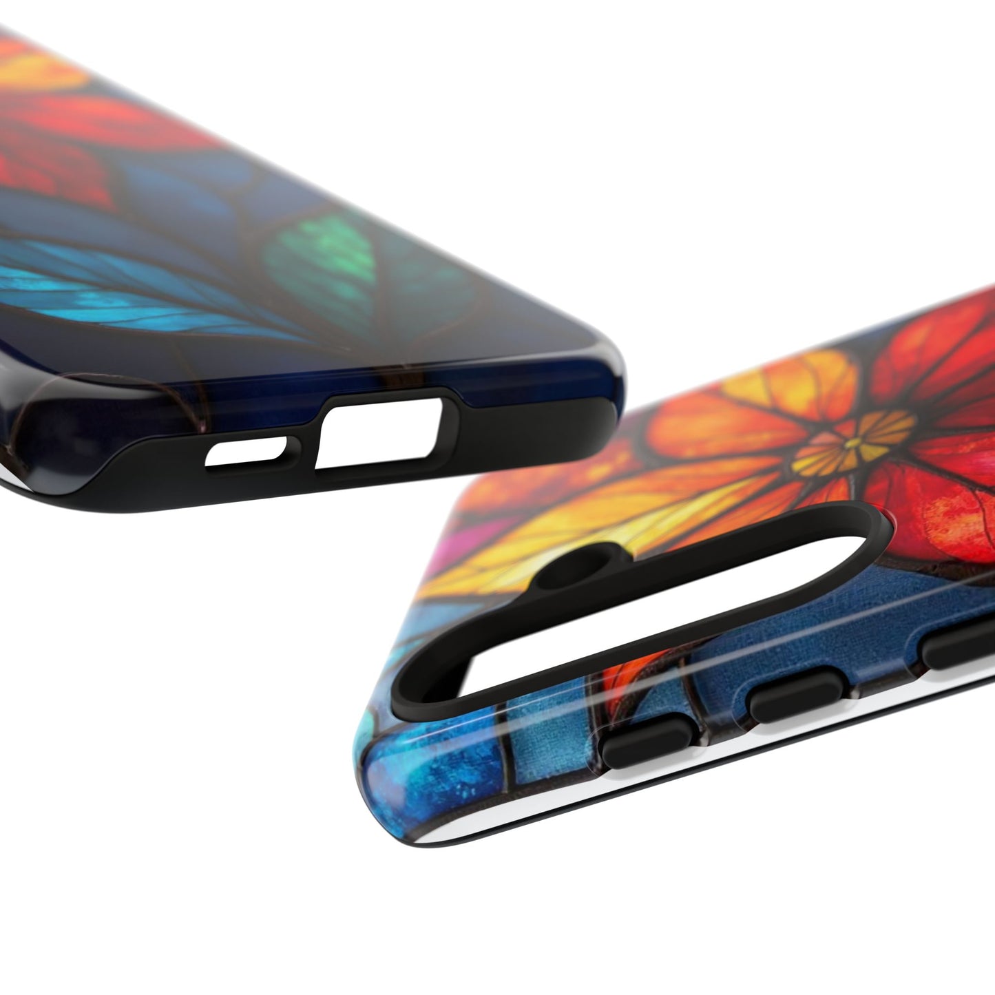 Radiant Blossom: Red and Orange Floral Elegance