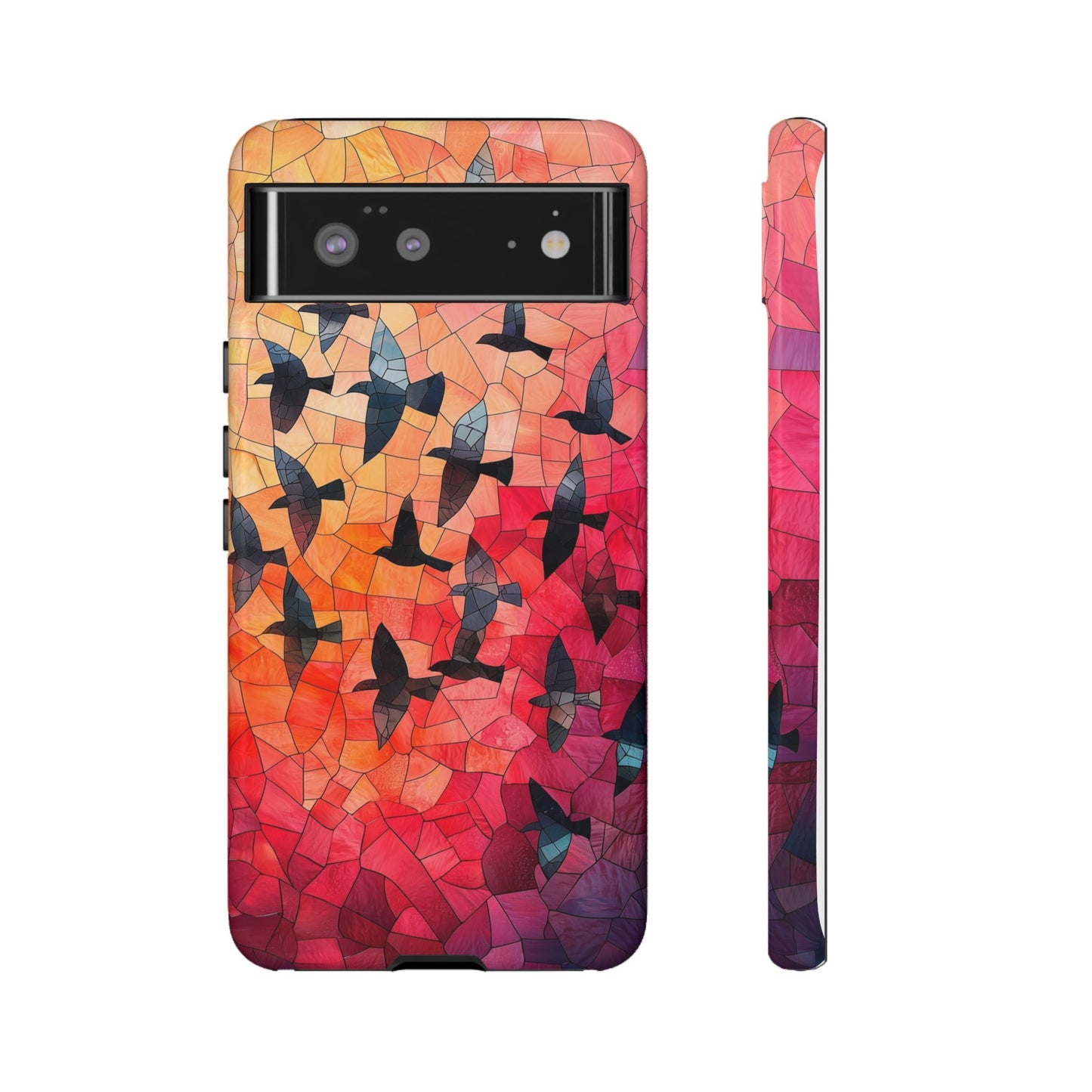 Chorus of Flight – Mosaic Birds Phone Case for iPhone, Samsung & Pixel