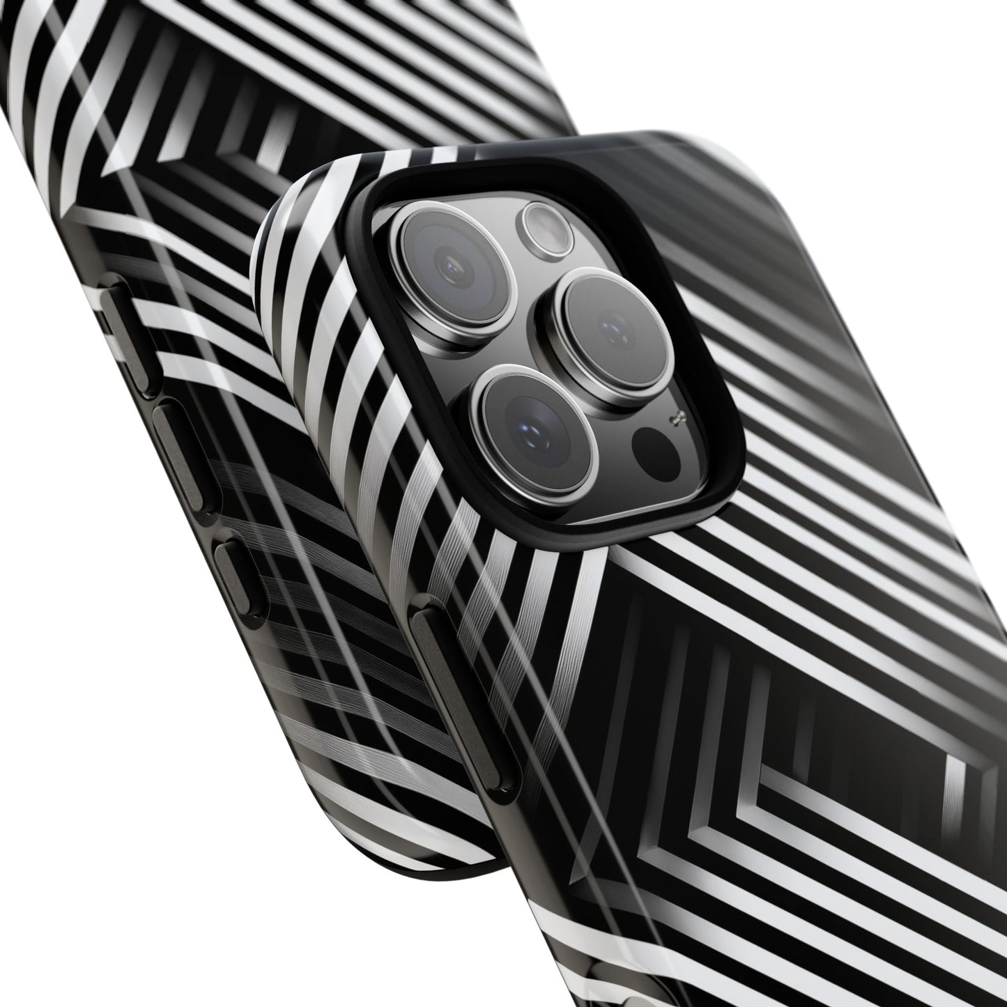 Monochrome Matrix Phone Case for iPhone, Pixel & Samsung