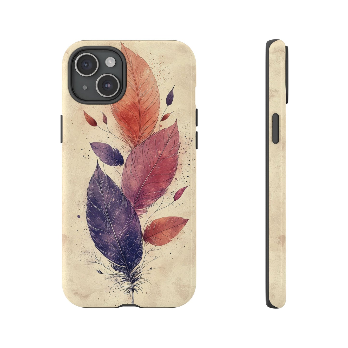 Boho Feather Bloom Phone Case for iPhone, Pixel & Samsung