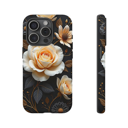 Elegant 3D Floral Design, Botanical Phone Case design for Iphone.