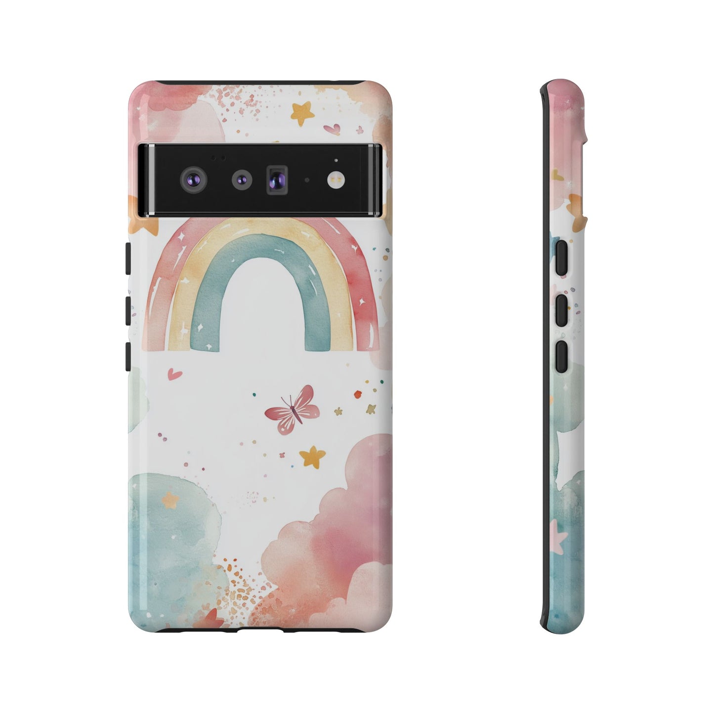 Rainbow Whimsy Watercolor Phone Case for iPhone, google Pixel & Samsung