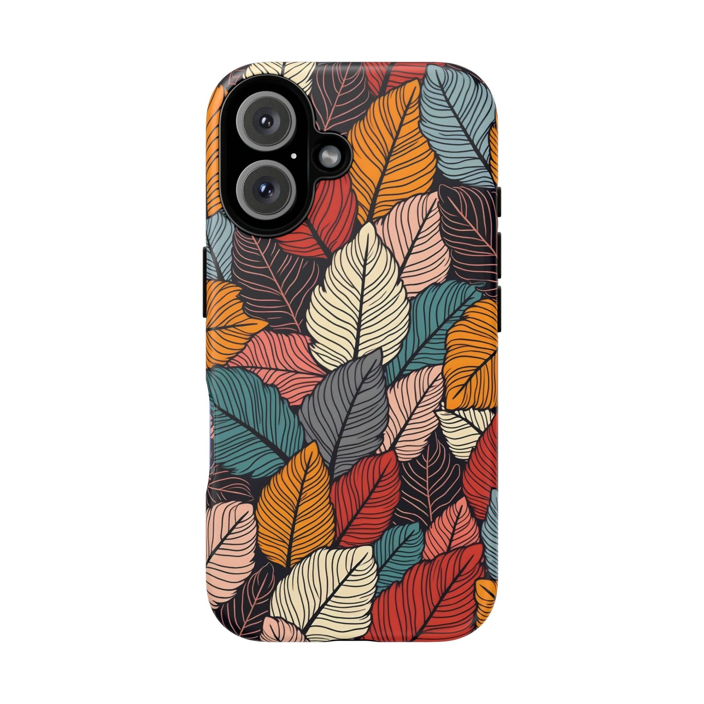 Colorful Abstract Leaves Pattern Design