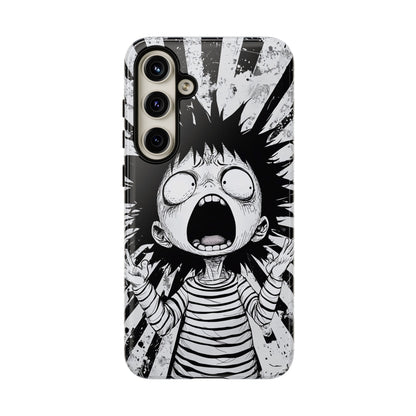 Maximum Panic Mode | Scream Kid Art  Phone Case for iPhone, Samsung & Pixel