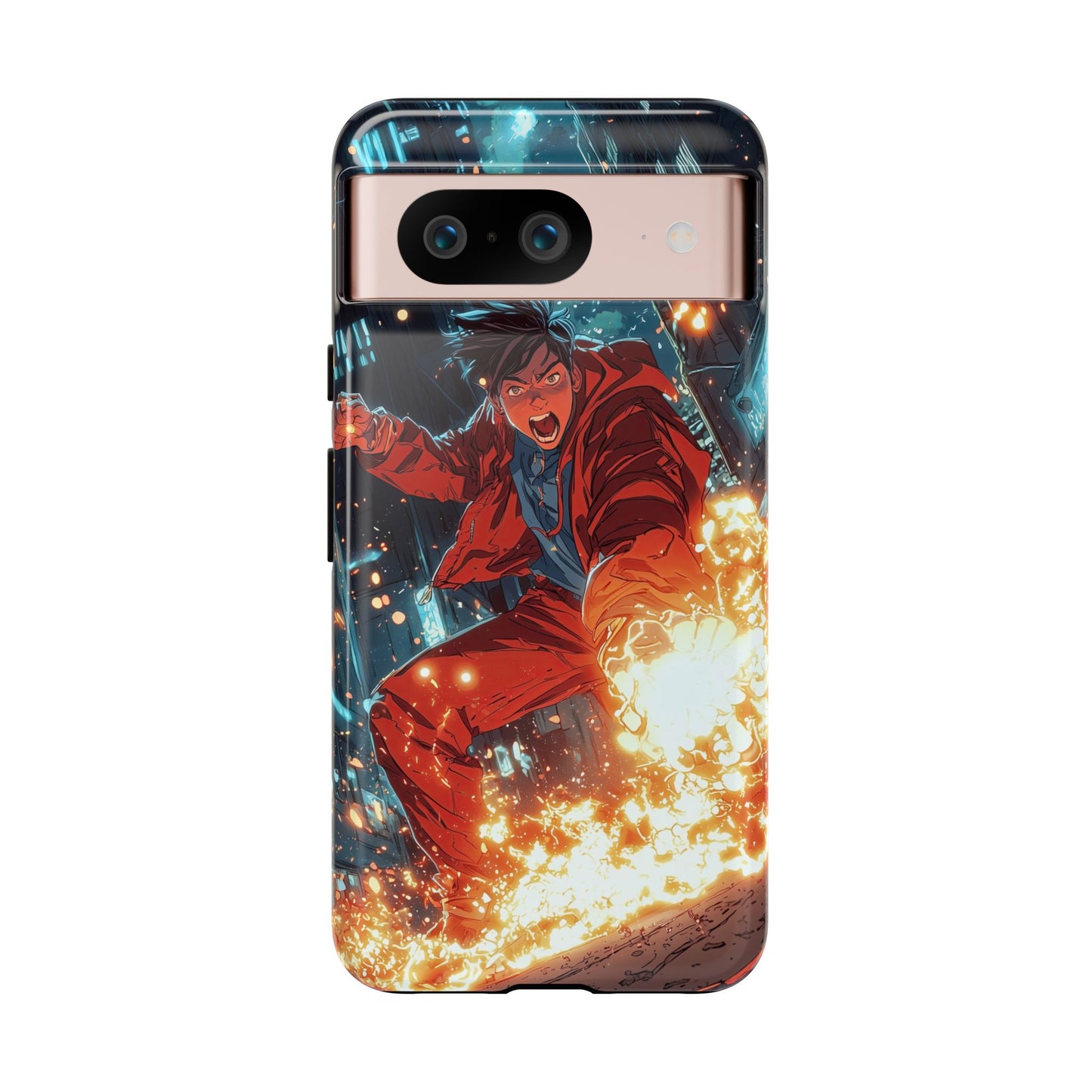 Urban Firestarter | Neon Blaze Hero Phone Case for iPhone, Samsung & Pixel