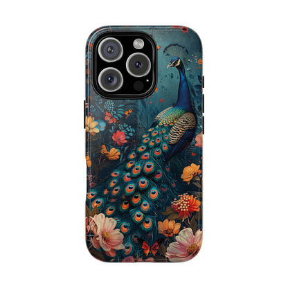 Floral Peacock Birds Phone Case – Cute & Protective Cover for iPhone, Samsung & Google Pixel