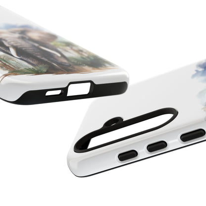 Majestic Watercolor Elephant Mobile Cover – Artistic Wildlife Design