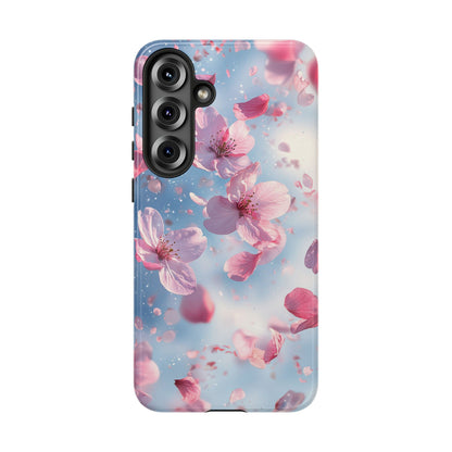 Cherry Blossom Drift Watercolor Phone Case for iPhone, google Pixel & Samsung