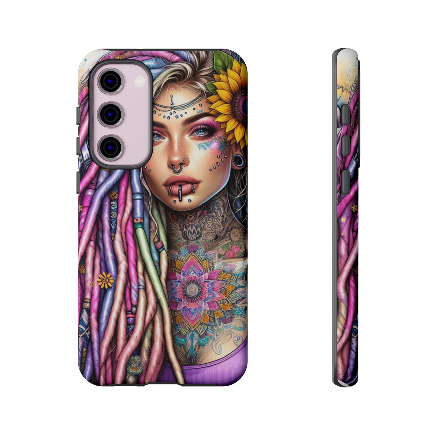 Boho Mandala Goddess – Ethereal Tattoo Art Mobile Cover