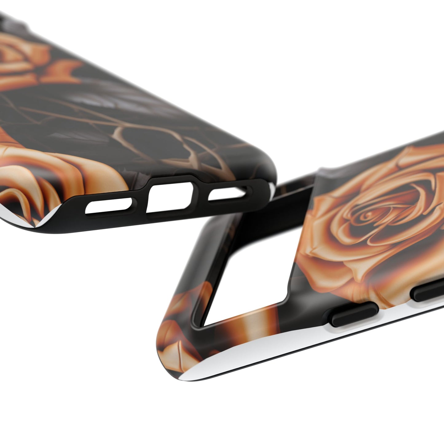 Midnight Gold Rose Mobile Case