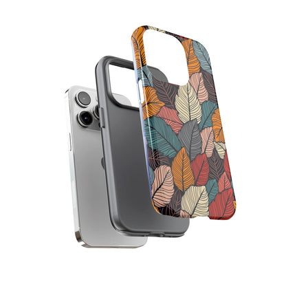 Colorful Abstract Leaves Pattern Design