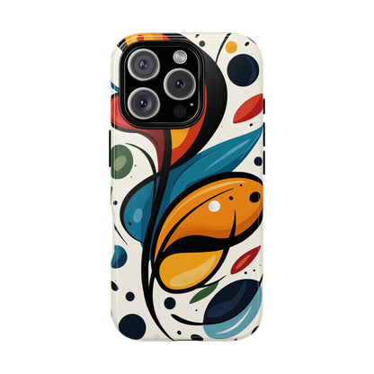 Vibrance Bloom – Bold Abstract Burst Phone Case for iPhone, Google Pixel, Samsung
