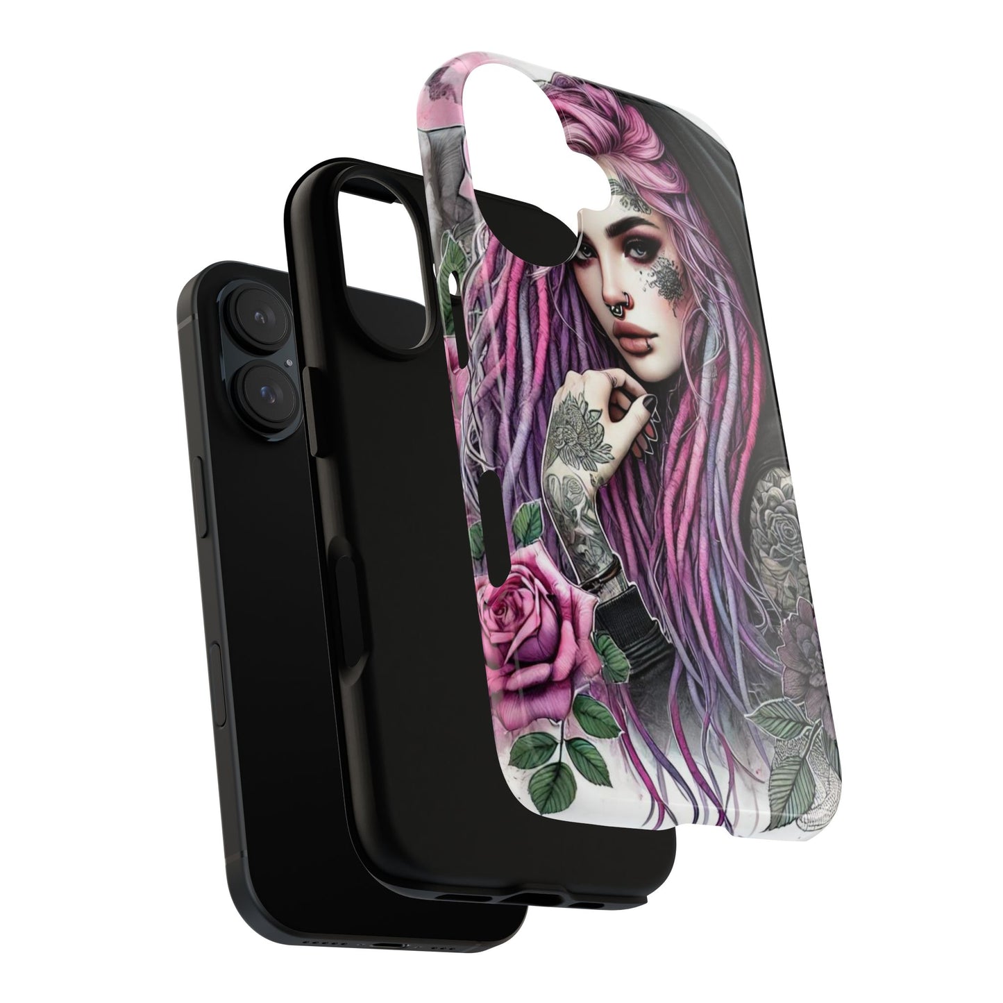Gothic Rose Tattoo Art Mobile Case