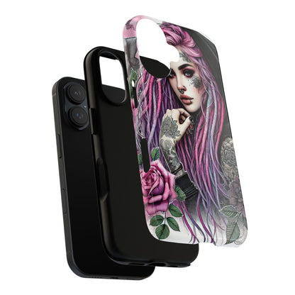 Gothic Rose Tattoo Art Mobile Case