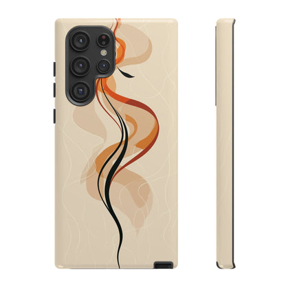 Feminine Flame: Abstract Grace Phone Case for iPhone, Samsung & Pixel