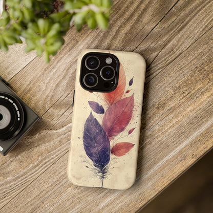 Boho Feather Bloom Phone Case for iPhone, Pixel & Samsung
