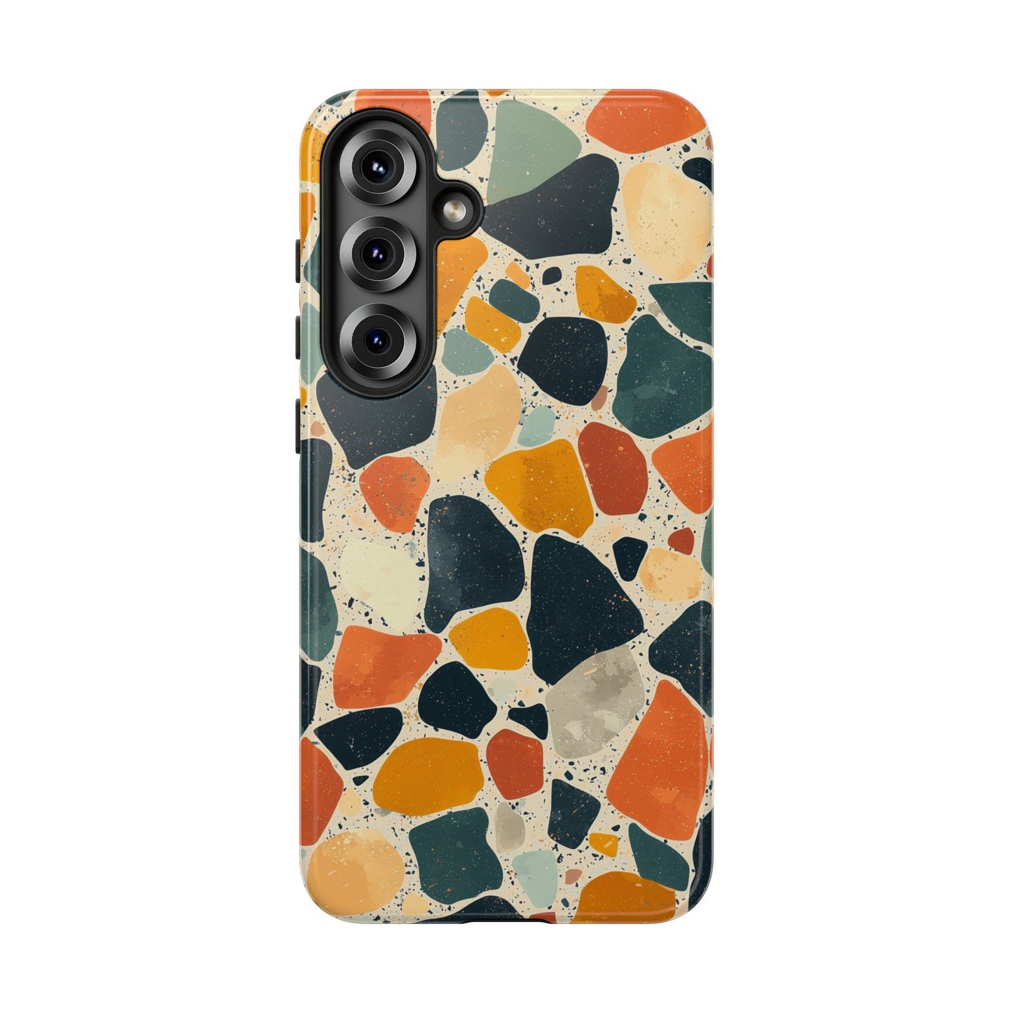Terracotta & Teal Terrazzo Phone Case for iPhone, google Pixel & Samsung