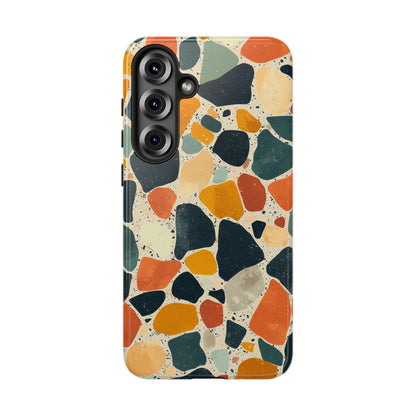 Terracotta & Teal Terrazzo Phone Case for iPhone, google Pixel & Samsung