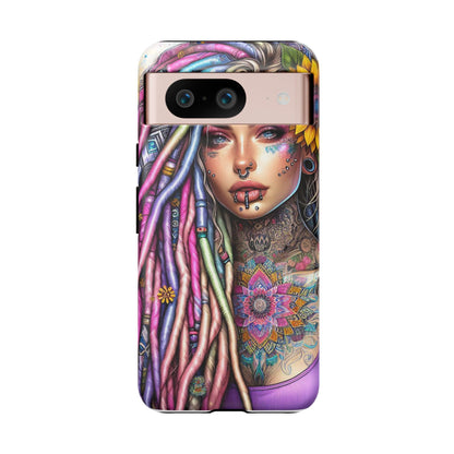 Boho Mandala Goddess – Ethereal Tattoo Art Mobile Cover