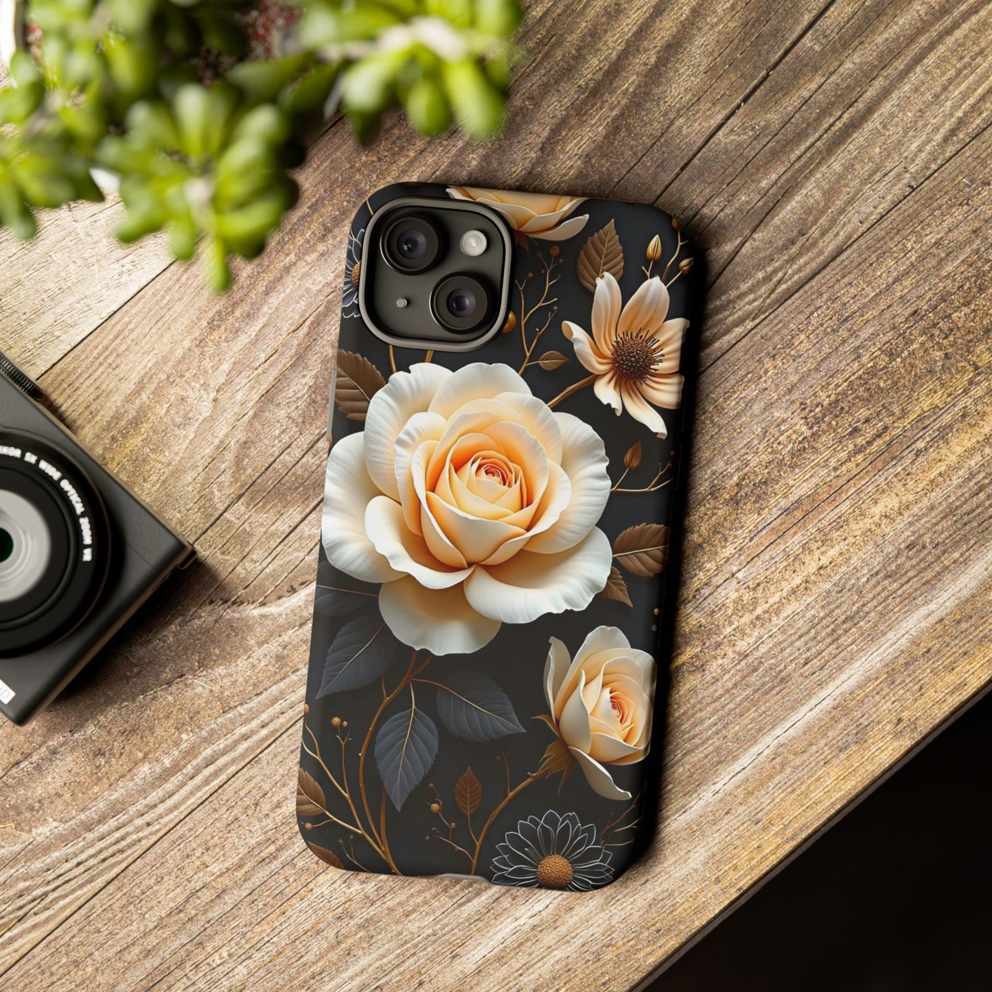 Elegant 3D Floral Design, Botanical Phone Case design for Iphone.