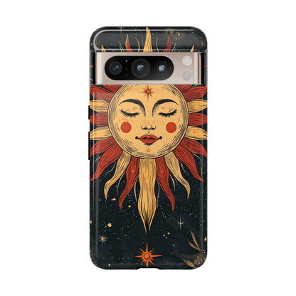 Boho Cosmic Sun Phone Case for iPhone, Pixel & Samsung