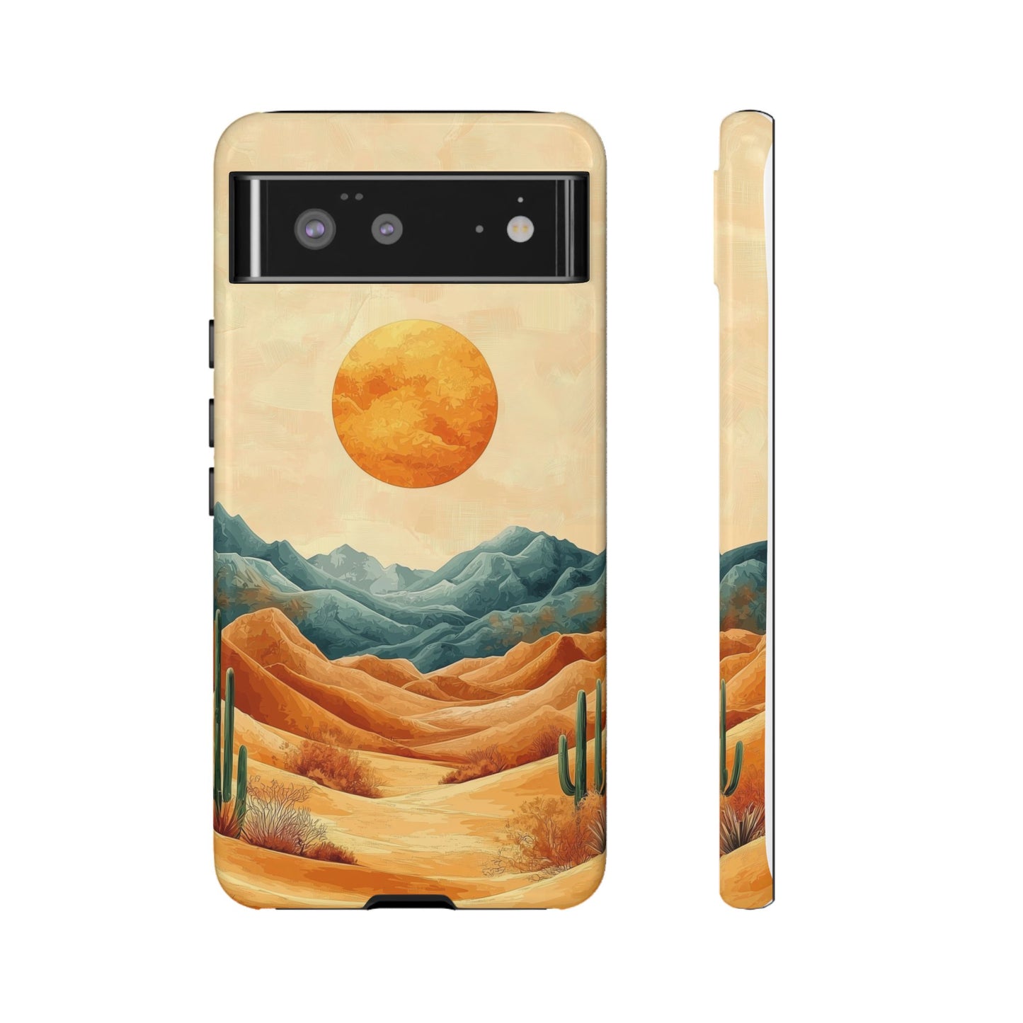 Golden Solstice Desert Boho Phone Case for iPhone, Pixel & Samsung