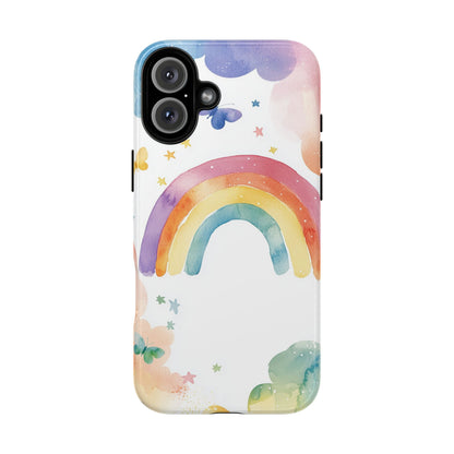 Rainbow Whimsy Watercolor Phone Case for iPhone, google Pixel & Samsung