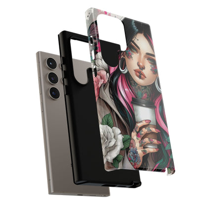 Tattooed Coffee Lover Art Mobile Case
