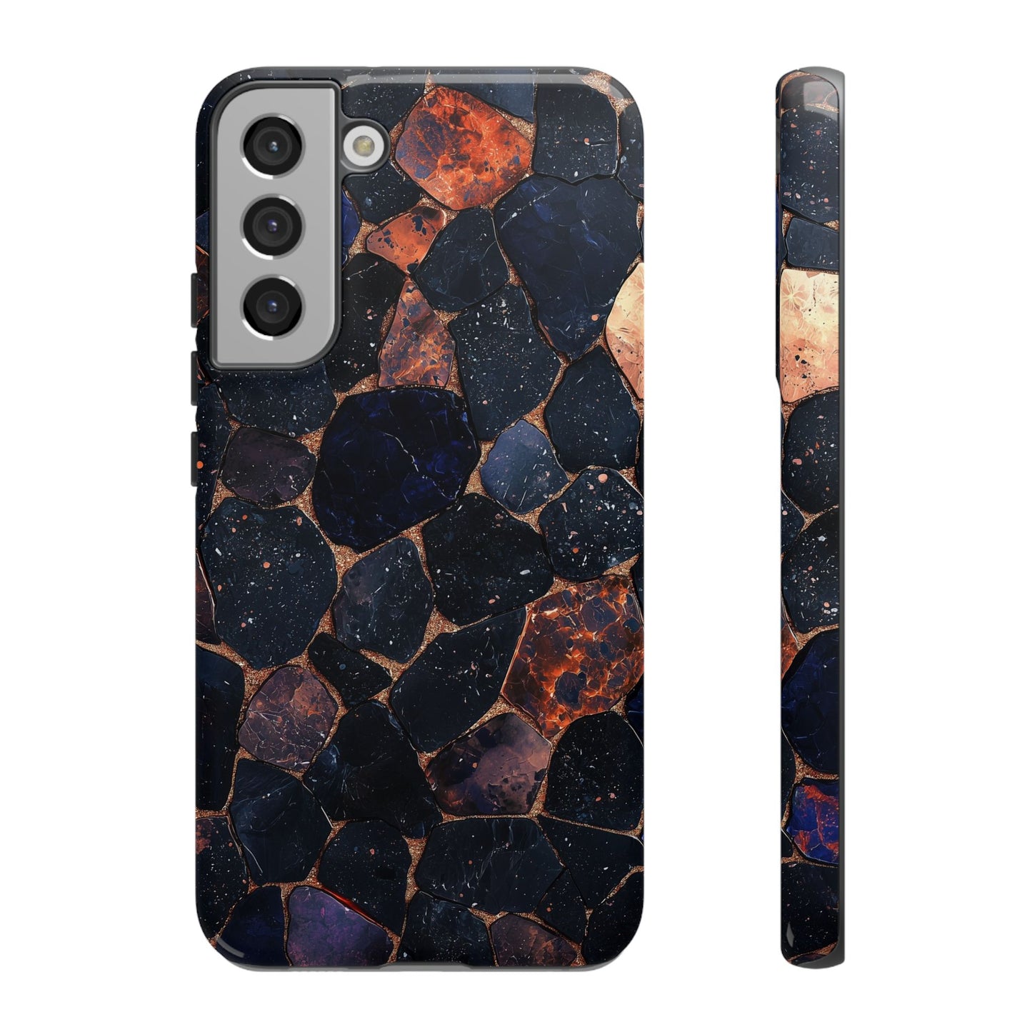 Dark Midnight Terrazzo Phone Case for iPhone, Google Pixel, Samsung