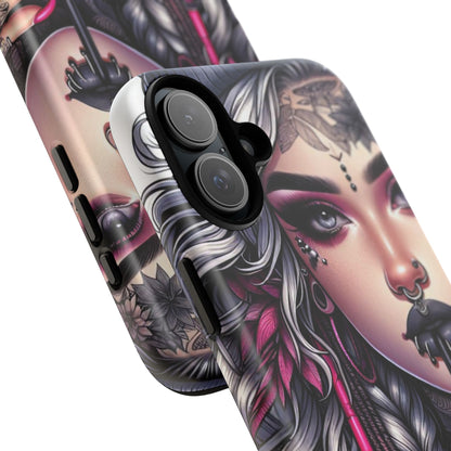 Icy Rebel – Silver Dreads & Edgy Street Chic Mobile Cover