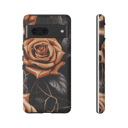 Midnight Gold Rose Mobile Case